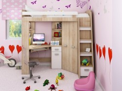 A kis gyerekszobák praktikus elemei